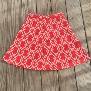 Vintage red & white 70’s skater mini skirt